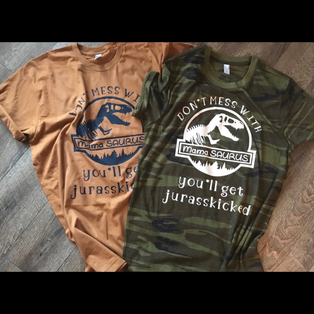 Dinosaur shirt customized! In white or tye dye!